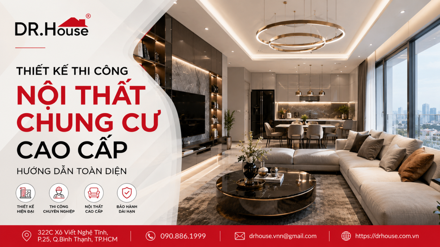 thiết kế thi công nội thất chung cư