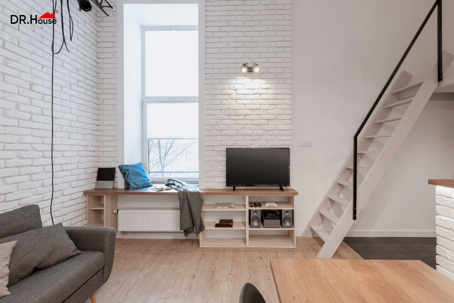 Thiết kế nhà có gác lửng lấy ánh sáng tự nhiên thông thoáng