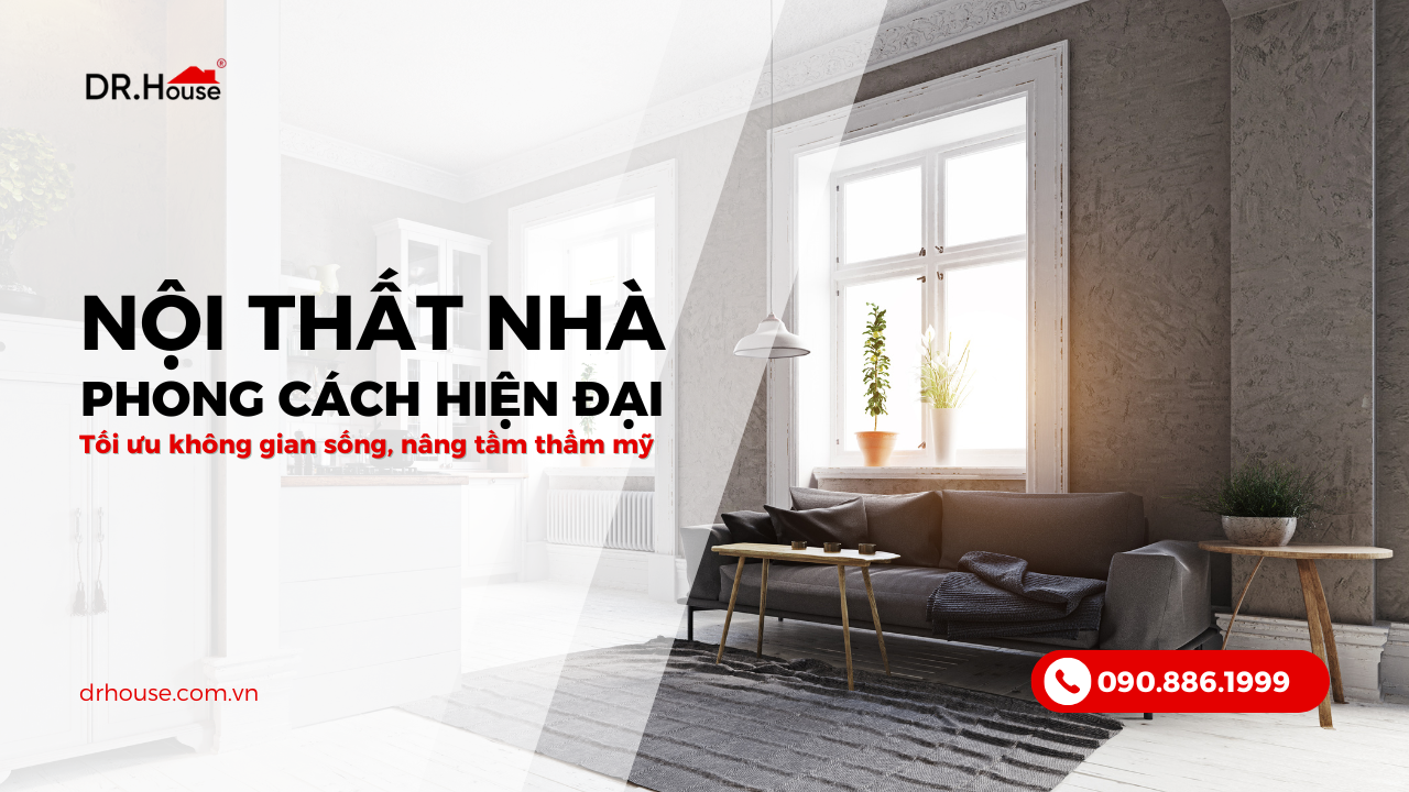Nội thất phong cách hiện đại cho nhà phố