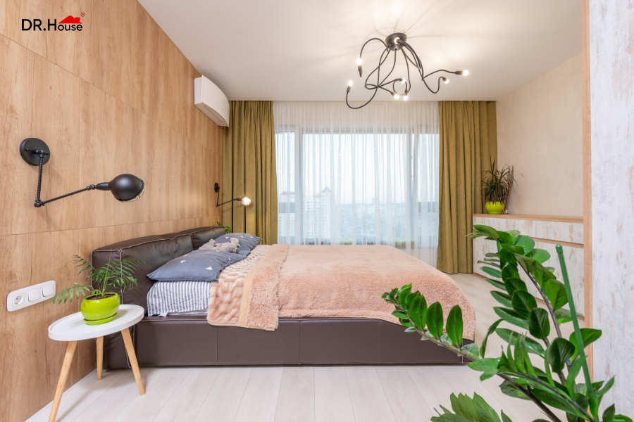 Thiết kế nội thất phòng ngủ tận dụng ánh sáng tự nhiên