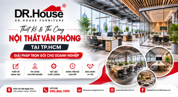 thiết kế thi công nội thất văn phòng tại TP.HCM