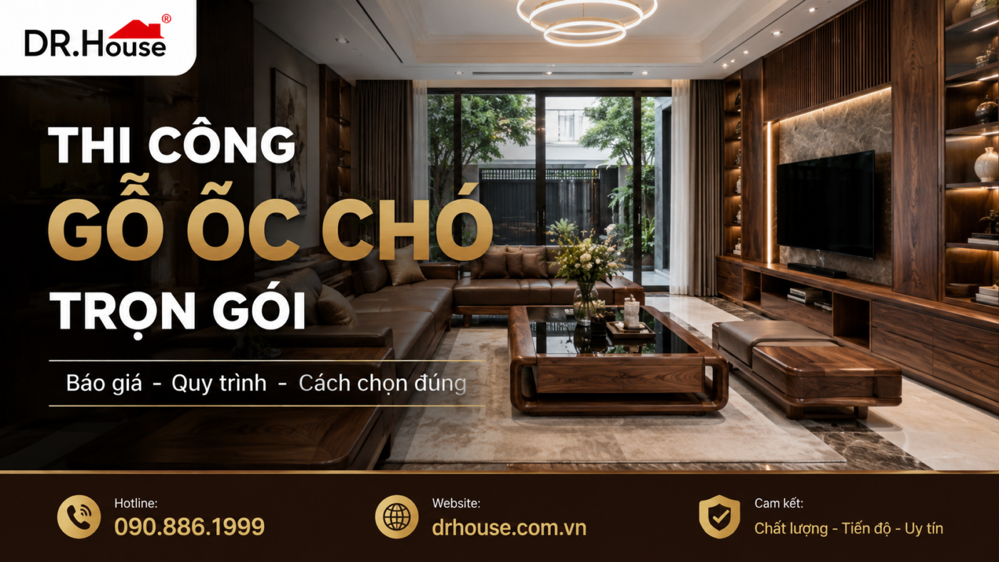 Thi công gỗ óc chó