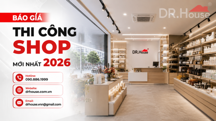 báo giá thi công shop