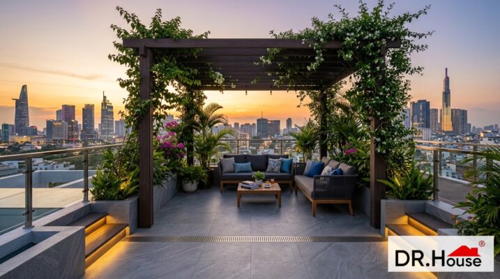 Báo giá chống thấm sân thượng triệt để bảo hành 5 năm - Dr.House